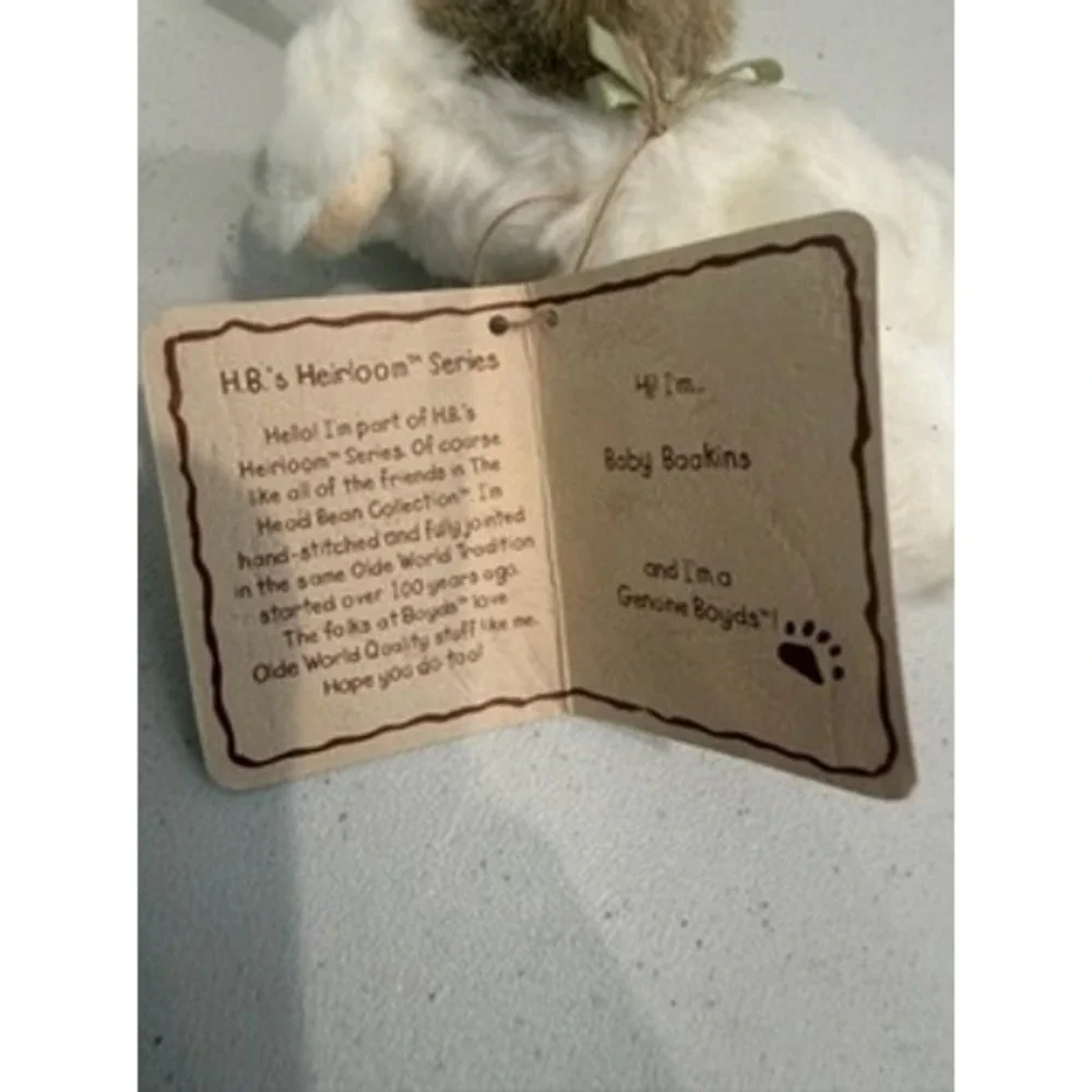 Boyds Bears Baby Baakins Plush Ornament Lamb Costume Head Bean Heirloom Series‎